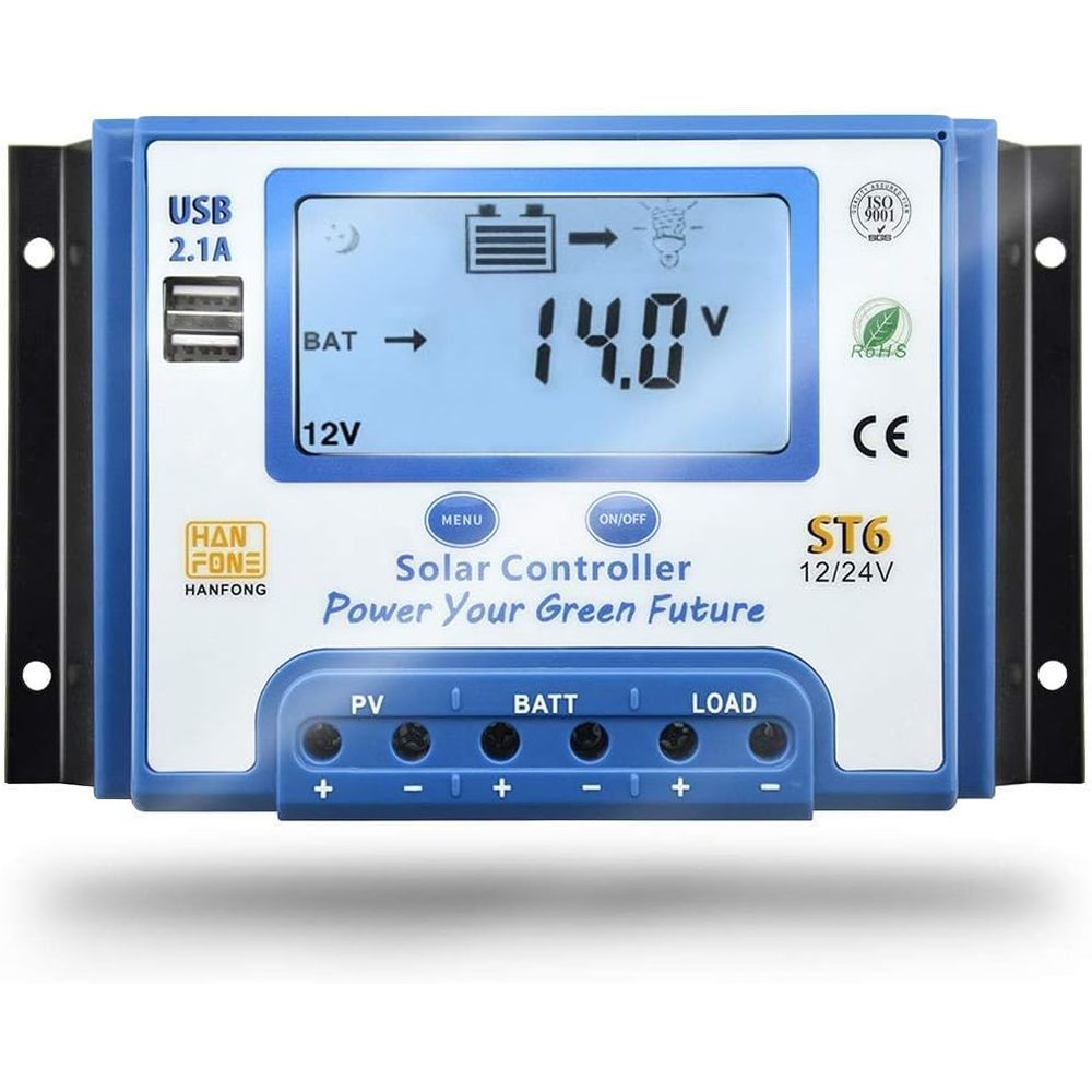 Charge Controller Solar - Controlador de Carga Solar 60A 12V/24V
