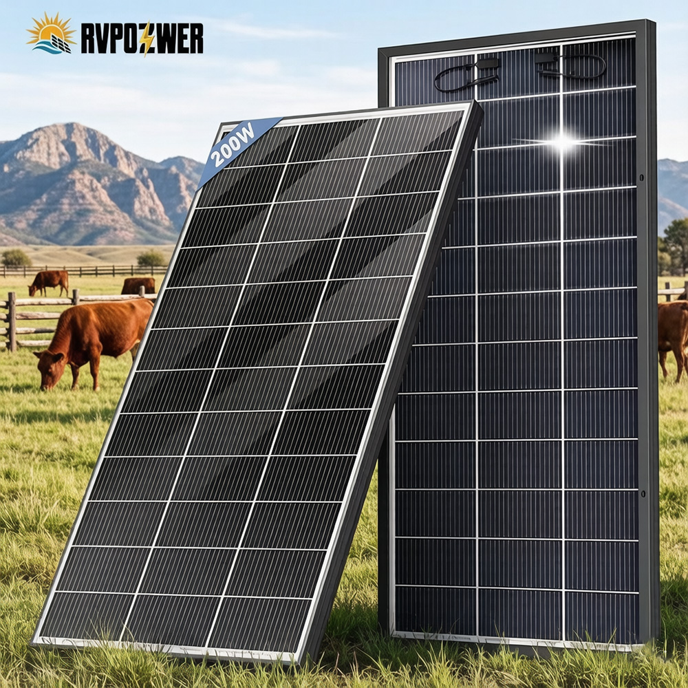 Solar Panel 200W - Painel Solar Bifacial RVPOZWER 16BB Células