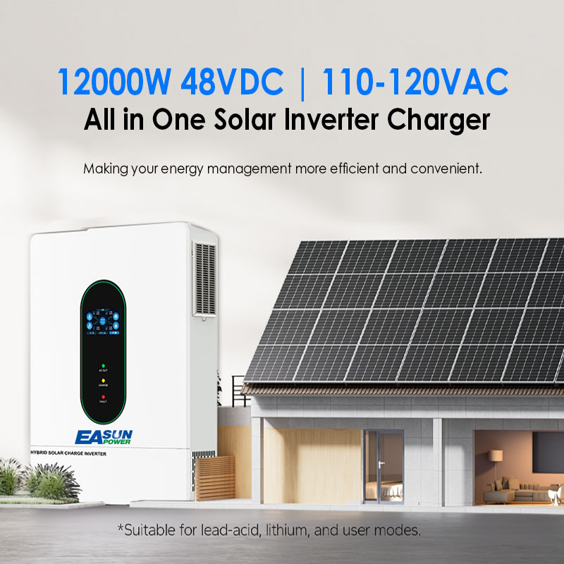 Inversor Solar Híbrido EASUN U - Charge Controller Solar avaliação e preço